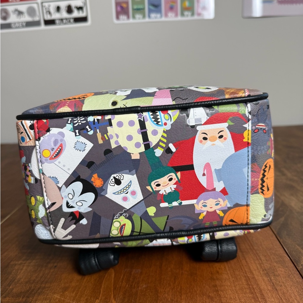 Nightmare before Christmas 25 years Loungefly NWT mini backpack - Picture 5 of 9